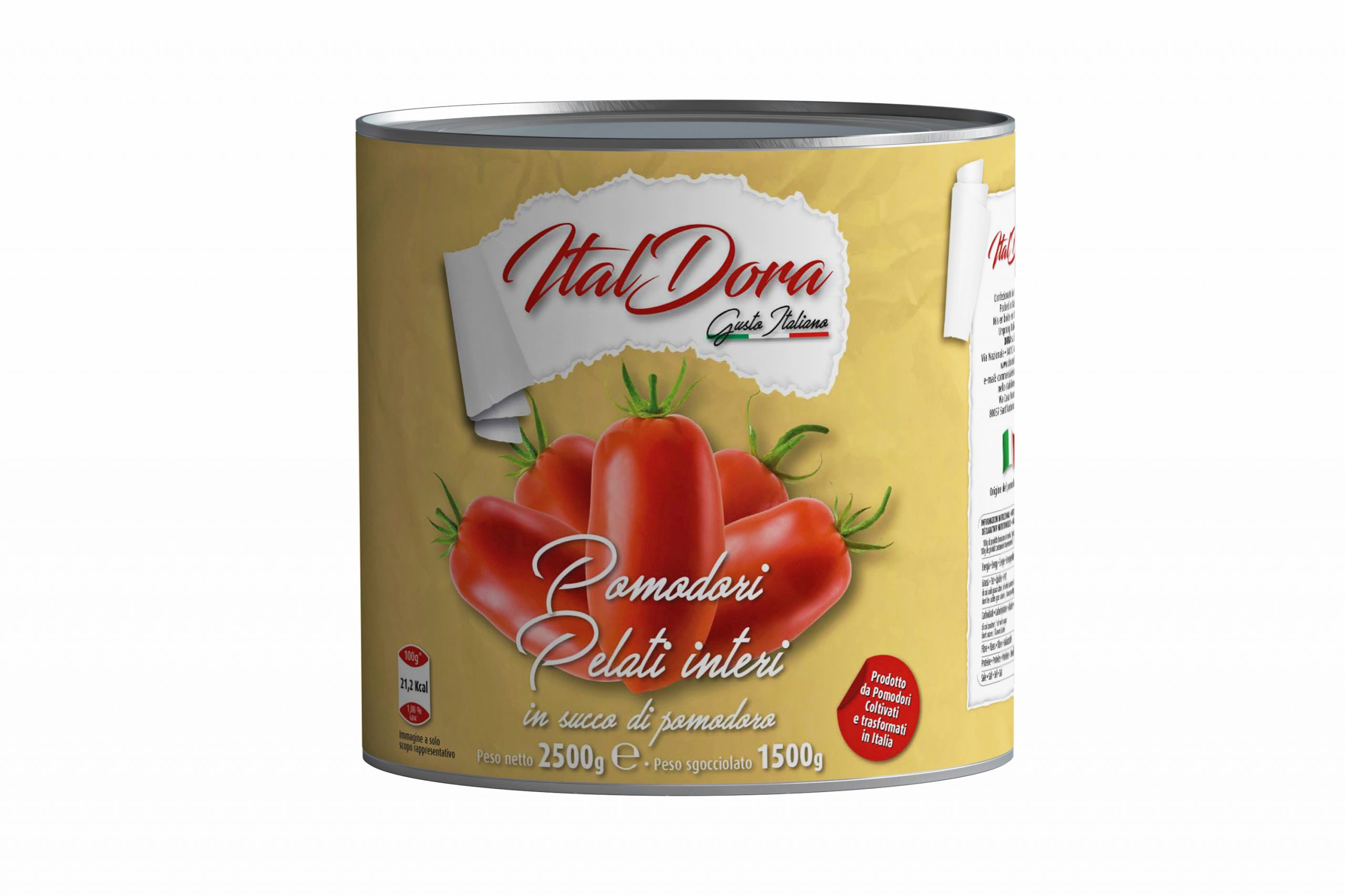 Tomates pelées entières — Boîte 2,5 kg